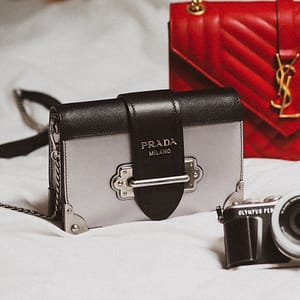 diverse borse di marchi di alta gamma come Yves Saint Laurent e Prada